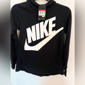 Nike Girl’s Black and White Logo Sweater